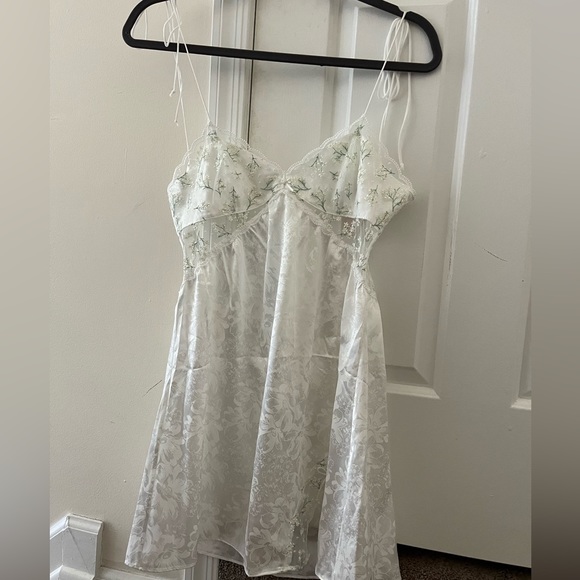 For Love & Lemons Baby’s Breath Slip Dress in Ivory - Picture 9 of 14